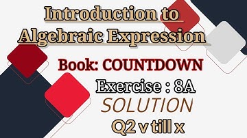 Exercise 8a | Q:2 | Countdown Maths | Class 6