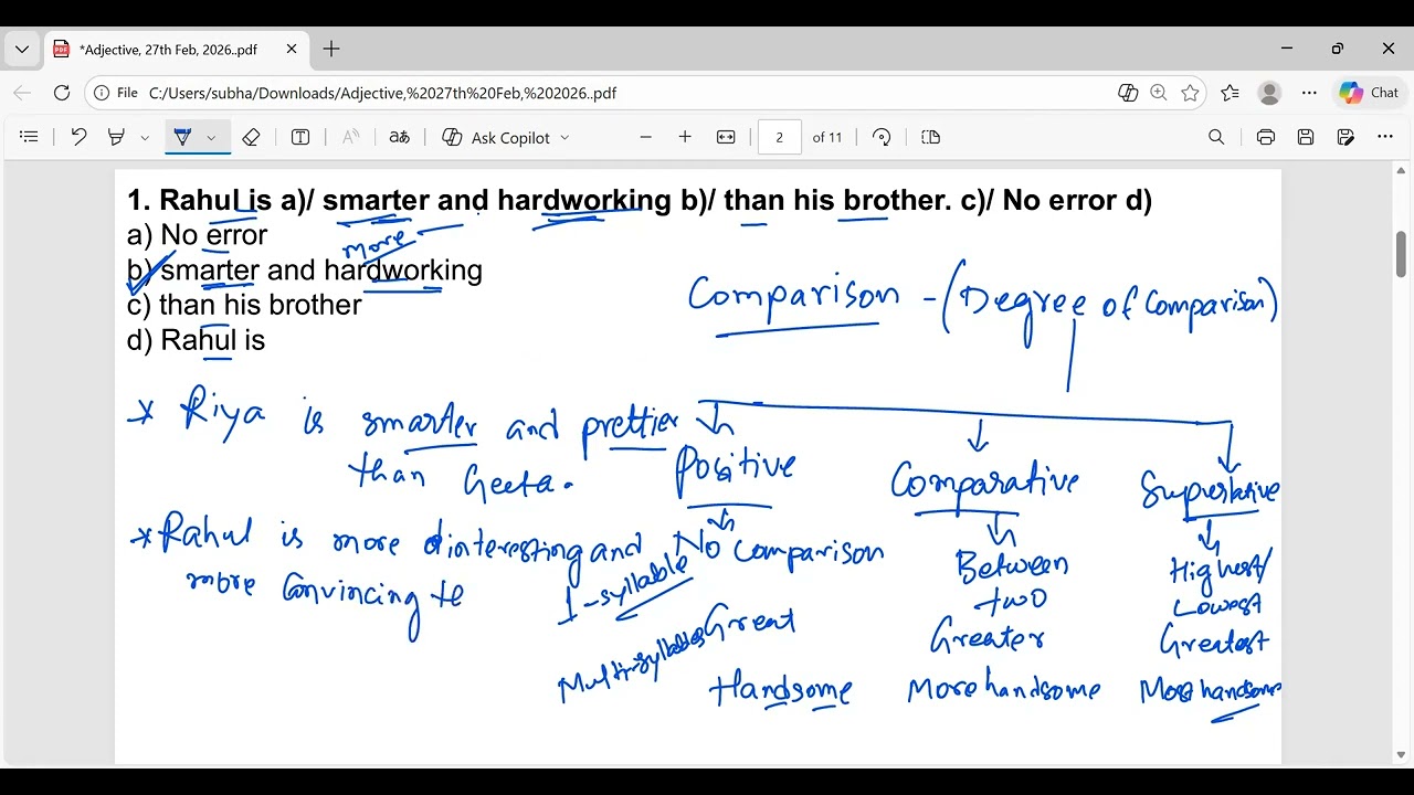 Master Adjectives in One Shot | Concept to MCQs (SSC/Banking)