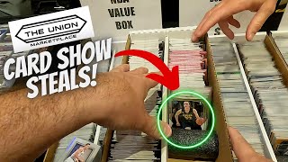 Finding Bargain Box Steals At The Union Marketplace Sports Card Show!