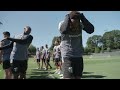 Mason Toye takes in his first training with Portland
