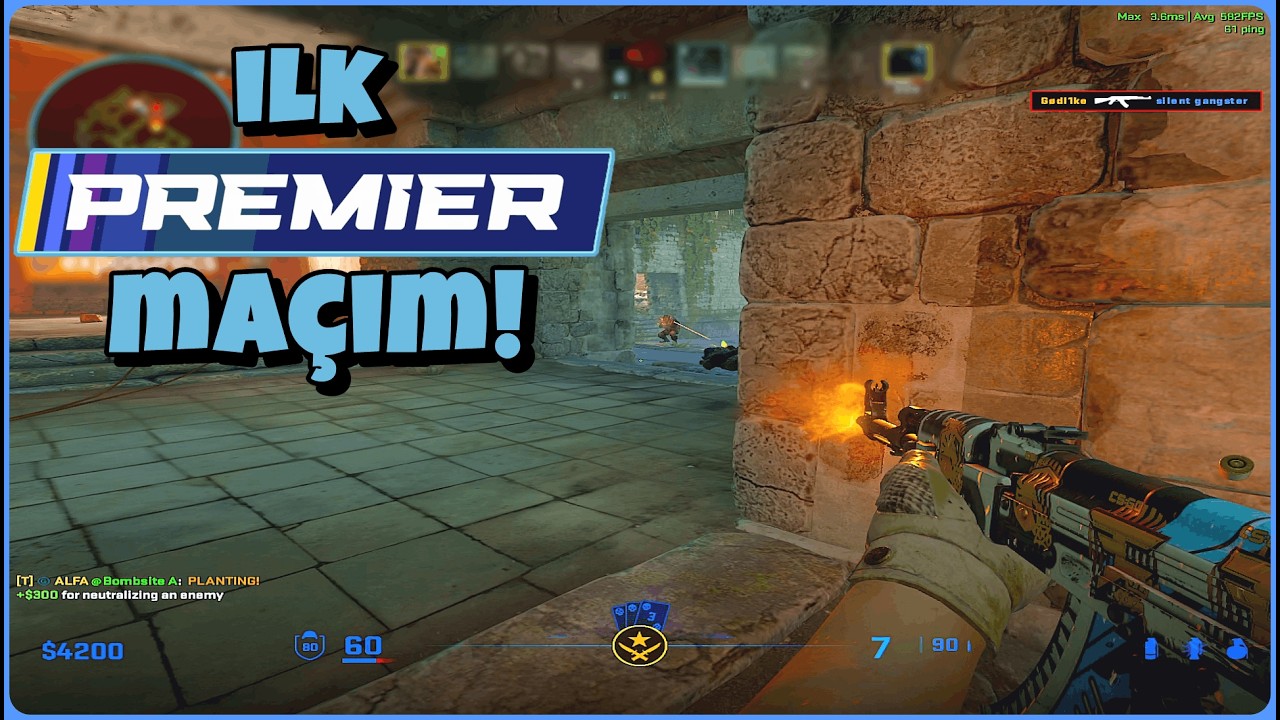 CS2'de ilk PREMIER Maçım! | Rank Açıyoruz 1/10 | Hoşgeldin Hediyemizi Aldık :) (CS2 Gameplay)🎯