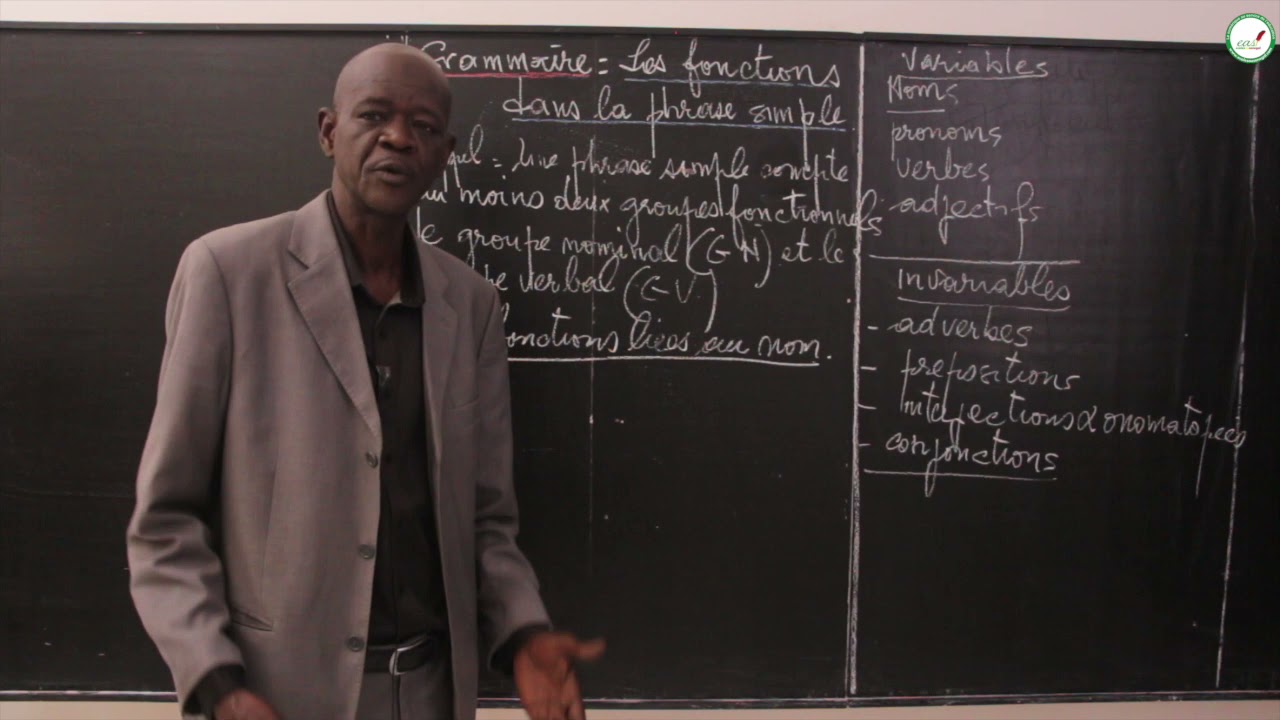 Cours - Troisième - Français - Les fonctions dans la phrase simple/ M.ndiaye