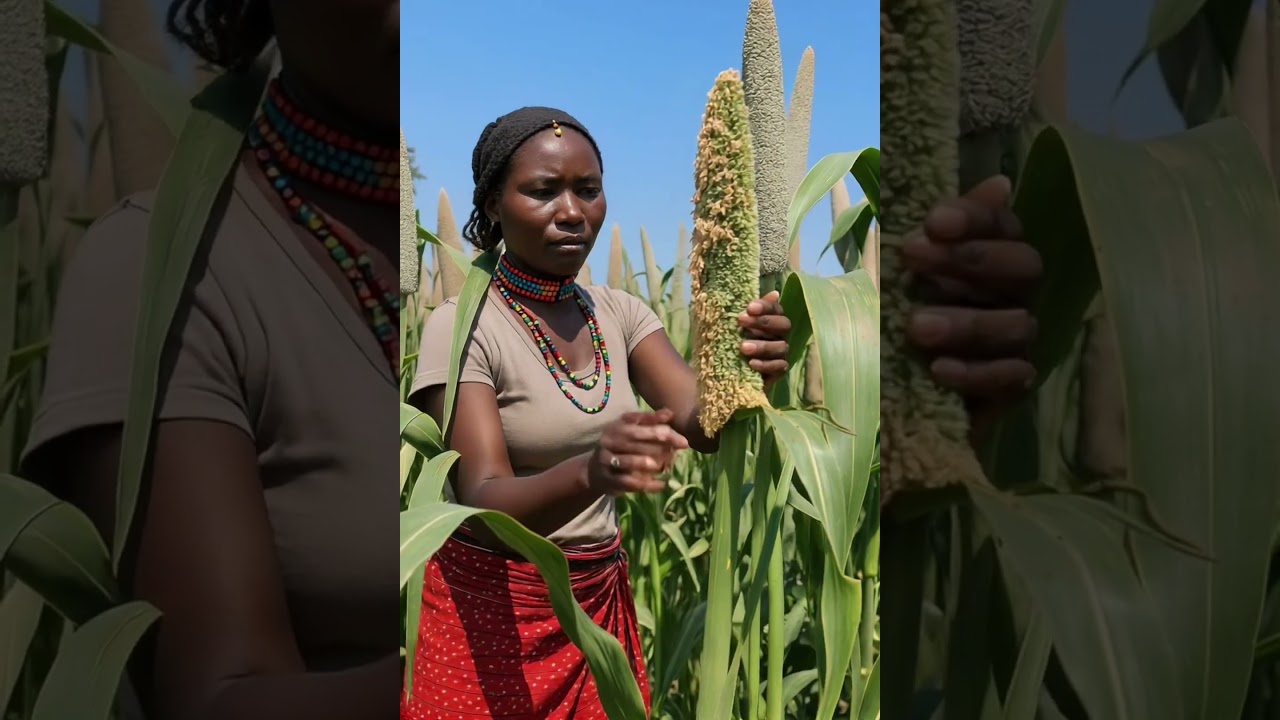 Kunama woman daily chores in eritrea