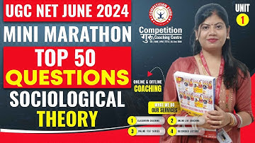 UGC NET JUNE 2024 | Sociological Theory | UNIT 1 Coaching in Chandigarh #ugcnet2024 #competitionguru