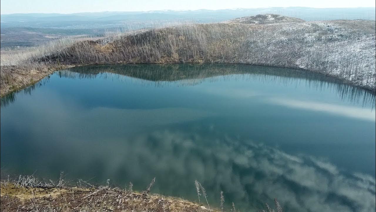 Nazko Complex Quesnel BC's Active Volcano! Flyover of Crater Lake
