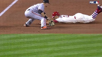 SF@STL: Nunez throws out Carpenter at third