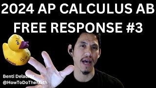 2024 AP Calculus AB Free Response Question 3