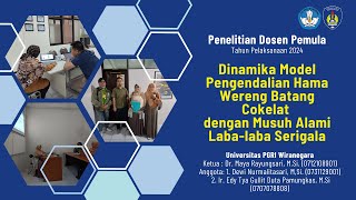Penelitian Dosen Pemula: Dinamika Model Pengendalian Hama Wereng Batang Cokelat dengan Musuh Alami