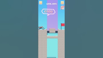 Draw bridge puzzle game level 2374 #drawing #game #Shorts