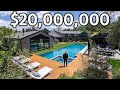 Touring a $20,000,000 Hidden Hills Modern Mega Mansion with an Incredible Guest House!