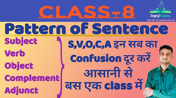 Pattern of Sentence | Basic English Grammar | Understand SVOCA easily