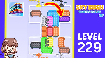 Sky Rush Traffic Puzzle Level 229 Solution Walkthrough
