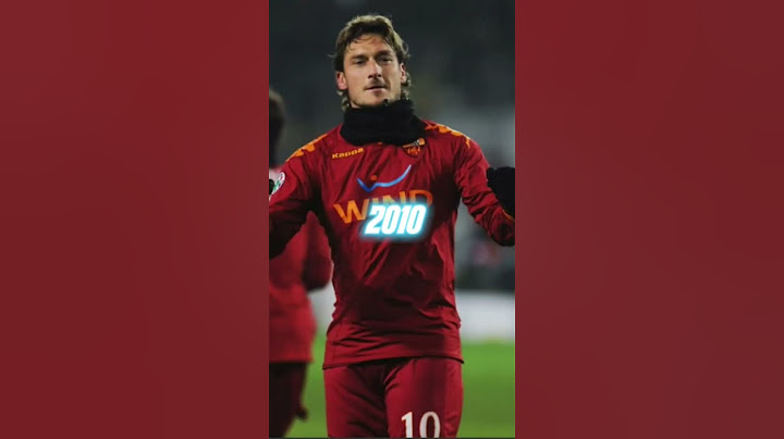Evolution of Francesco Totti.