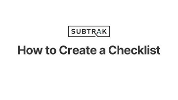 How to Create a Checklist