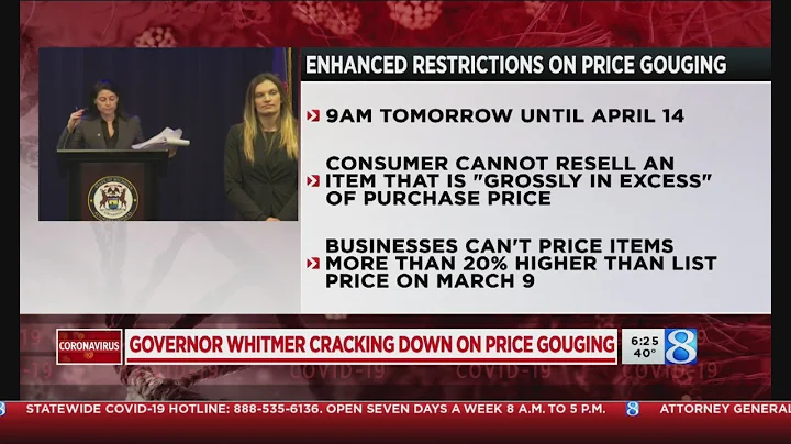 Gov. Whitmer signs new executive order against price gouging