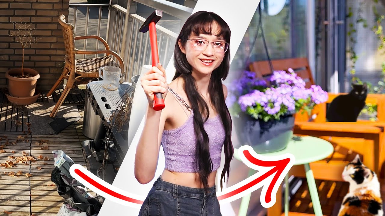 ONS HELE BALKON EEN MAKE-OVER GEVEN!!