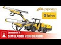 Simulador Perforador Frontal Boomer E2 C - EPIROC | Expomin 2018 Chile