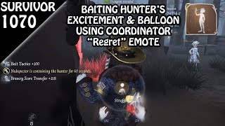 Best Coordinator's emote to bait hunter's excitement - Survivor Rank #1070 (Identity v)