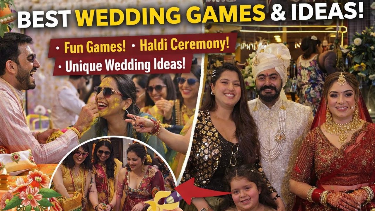 Haldi Ceremony & Wedding Vlog 💛✨ | Fun Wedding Games, Dance, Masti & Unique Wedding Ideas!