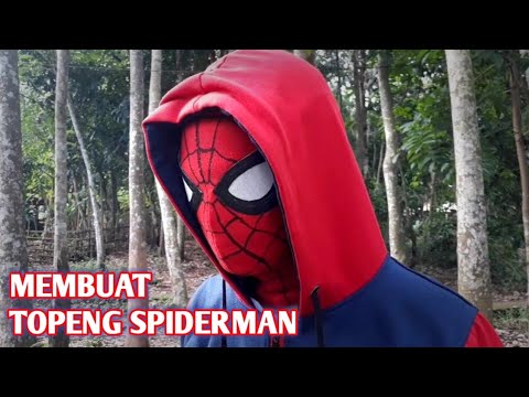 MENCOBA BIKIN TOPENG SPIDERMAN !!! | Dari KAIN bekas | Prakarya