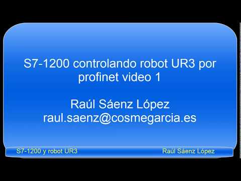 S7-1200 controlando robot UR3 por profinet - video 1