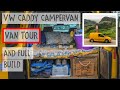Micro Camper Conversion | Full van tour and build of my bright yellow VW Caddy