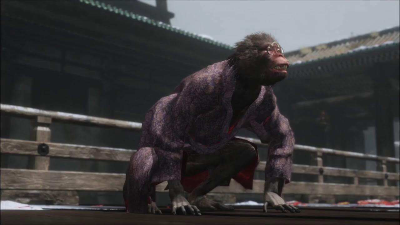 Sekiro Folding Screen Monkeys (Demon Bell, No Damage) YouTube