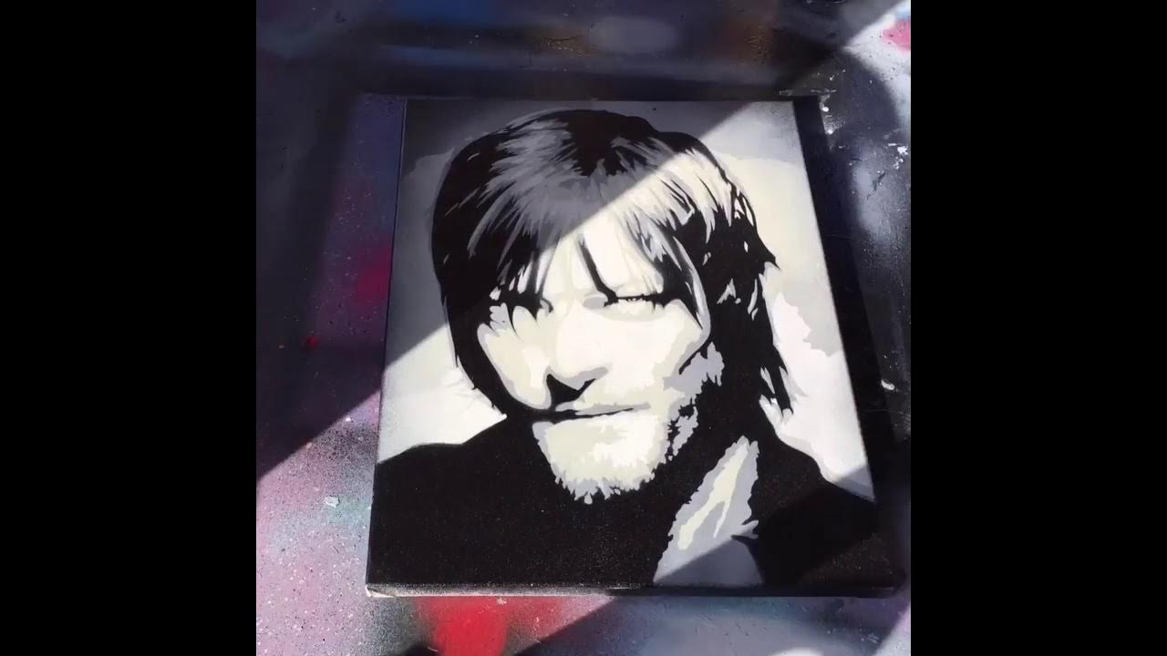 walking dead daryl stencil