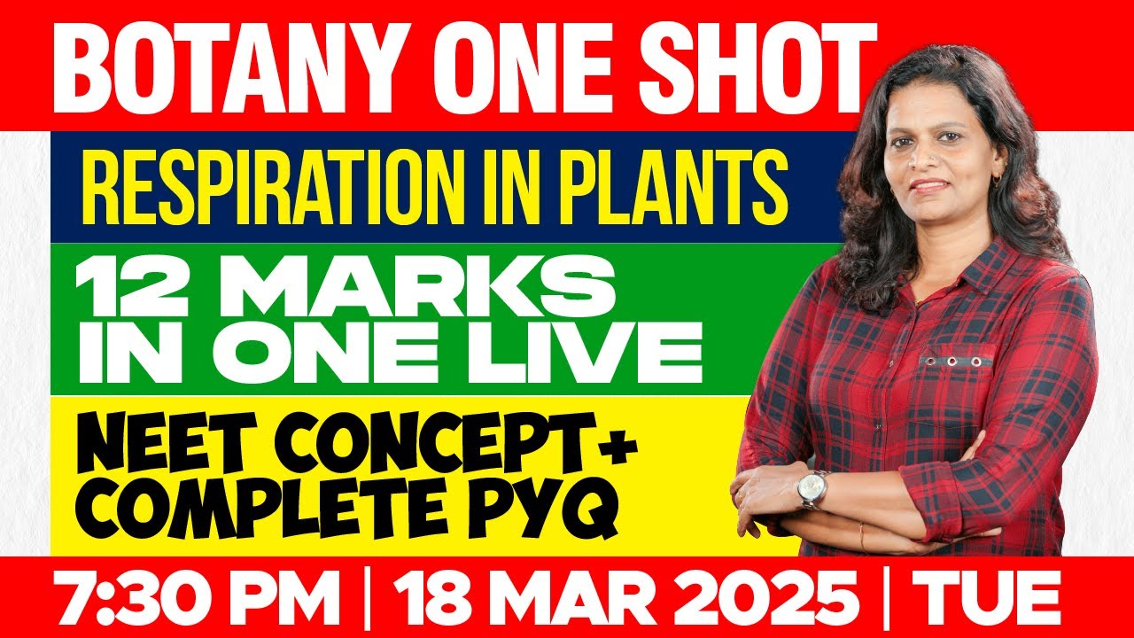 Respiration in Plants | NEET Concept + Complete PYQ | Dr. Ananthu NEET