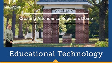 D2L Brightspace v10.7 Daylight Creating Attendance Registers Demo