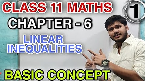 Chapter 6 Linear Inequalities Exercise 6.1 Basic Class 11 Maths