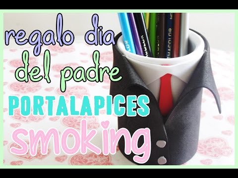 regalos para papá: porta lapices en forma camisa de traje formal o smoking elegante