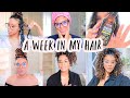 a week in my hair | 3 tips for a long lasting wash + go  (5 days, no refreshing!)