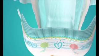 Новый усовершенствованный Pampers® Active Baby Dry подгузник с веселым дизайном! Новый усовершенствованный Pampers® Active Baby Dry подгузник с веселым дизайном!