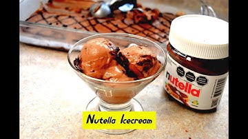 Nutella Ice cream | Only with 2 ingredients | Tamil | No Ice cream Machine | No eggs