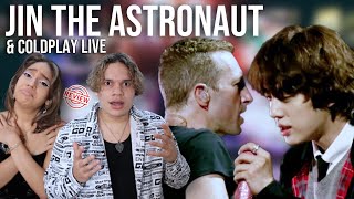 HISTORIC! Latinos react to BTS Jin & Coldplay LIVE in ARGENTINA - The Astronaut