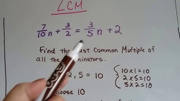Grade 8 Math #7.2a, Linear Equations - Solving equations with fractions