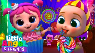 Lollipop Dance Song with Baby John + Jill's Cupcake Dress Up | Little Angel And Friends Kid Songs