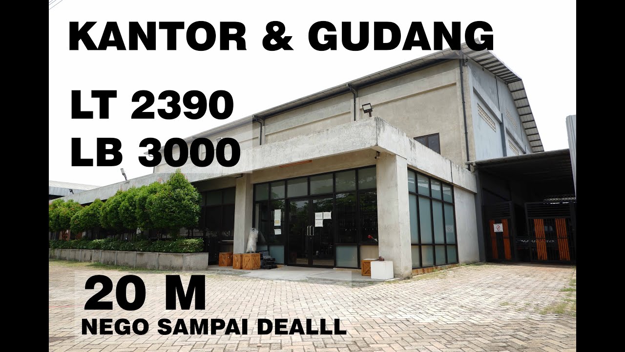*SOLD* Jual Kantor Beserta Gudang Dengan Design Industrial