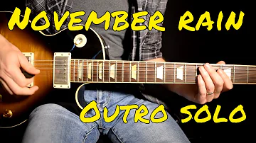 Guns n Roses - November Rain outro solo cover