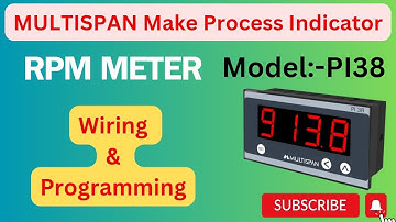 MULTISPAN MAKE RPM meter programming and wiring!! PI 38