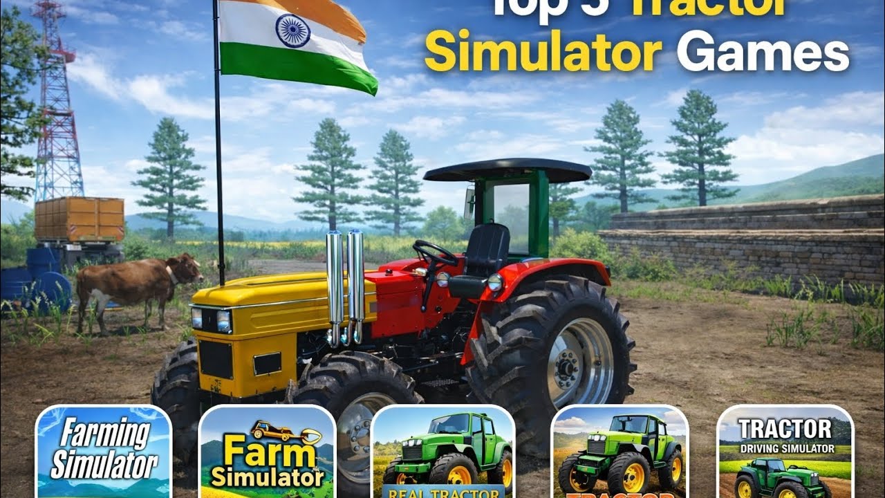 Yeh Tractor Games REAL Life Jaise Lagte Hain 😱 | Top 5 Tractor Simulator 2026