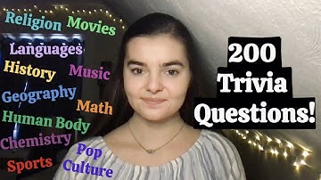 ASMR 1 Hour of Random Trivia Questions