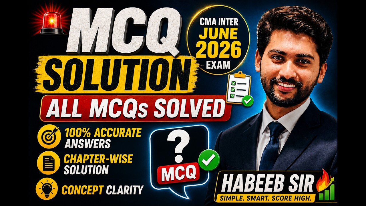 FINANCIAL ACCOUNTING | MCQ JUNE 26 SUGGESTED ANSWERS
