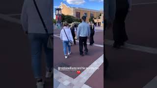 Video thumbnail of "Robbie Williams with mummy and family at Disney"