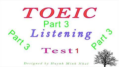 English toeic listening part 3 with transcript full test 1