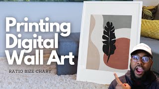 How To Print and Frame Digital Wall Art | Digital Wall Art Ratio Size Guide | DIY Etsy Wall Decor screenshot 5