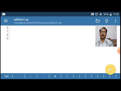 Simple Python program for addition of two numbers. - YouTube