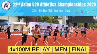 4x100 Meter Relay  Men  Final  22nd Asian U20 Athletics Chdanionship 2026