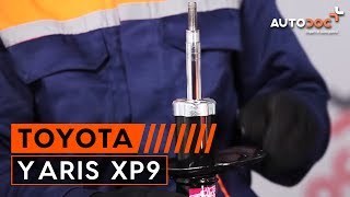 Montering Komplett fjäderben bak TOYOTA YARIS: videoinstruktioner